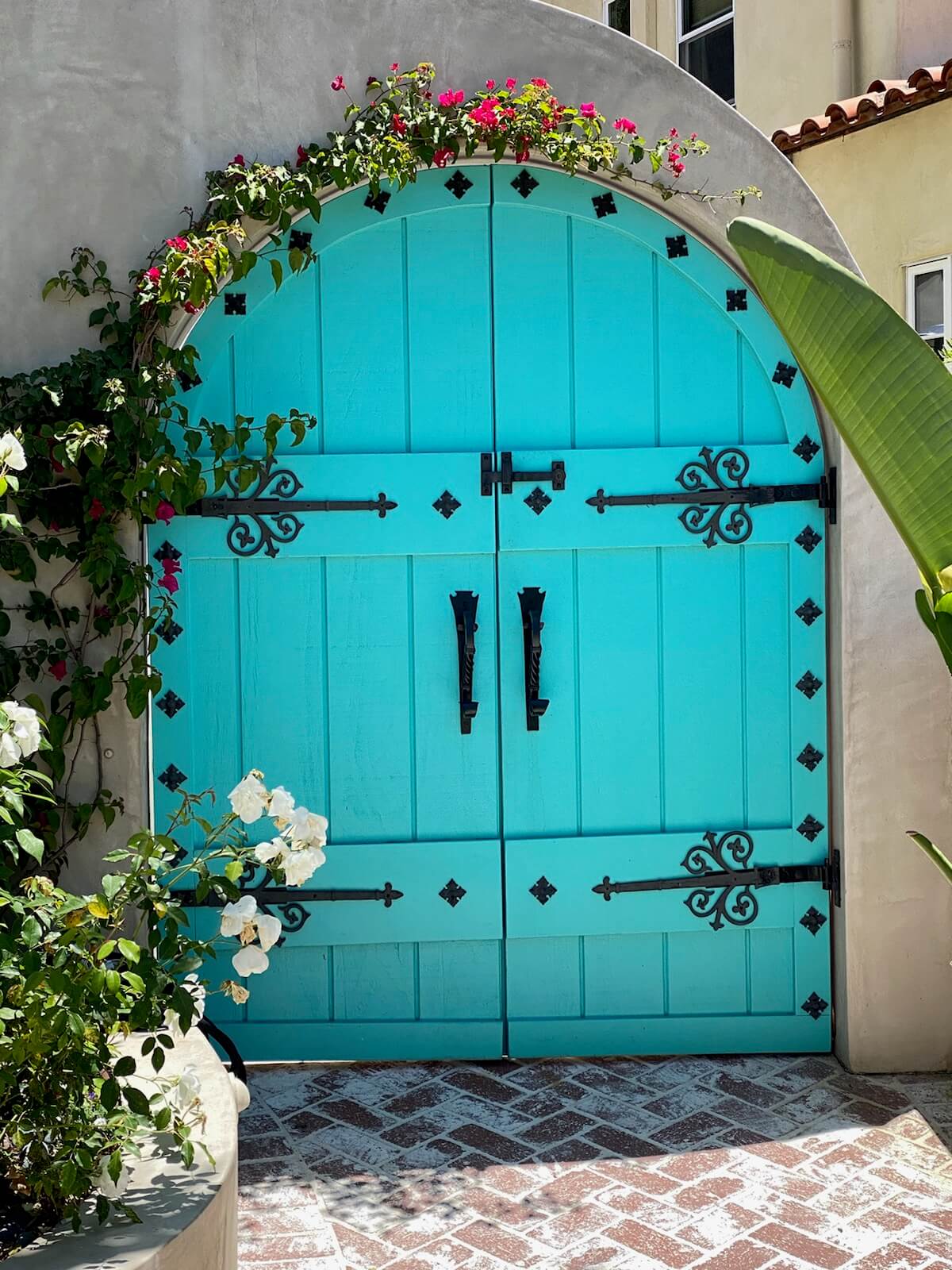 A bright blue door. Metaphorical maybe?